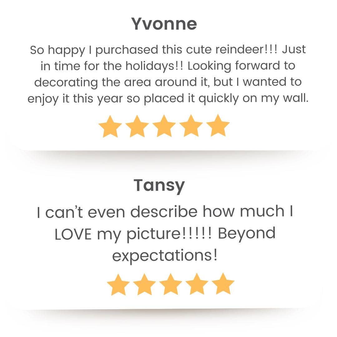 Olive Branch Farmhouse - Wholesale Canvas Art - Rustic Red-nosed Reindeer Christmas 2025 Rudolph Canvas Art1