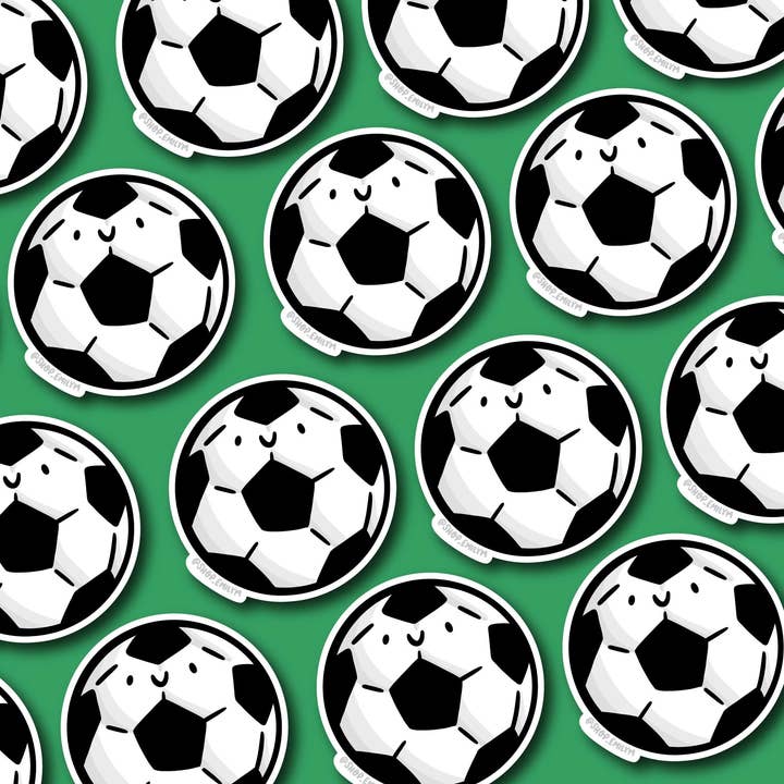 Shop Emily M - Wholesale Sticker - Soccer Ball Vinyl Sticker 1