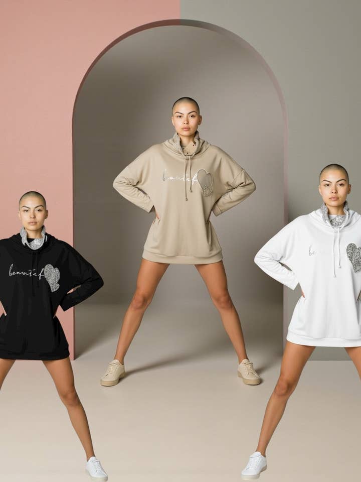 New Hoody Soft Stretch Cotton Top for wholesale by Dance in Paris