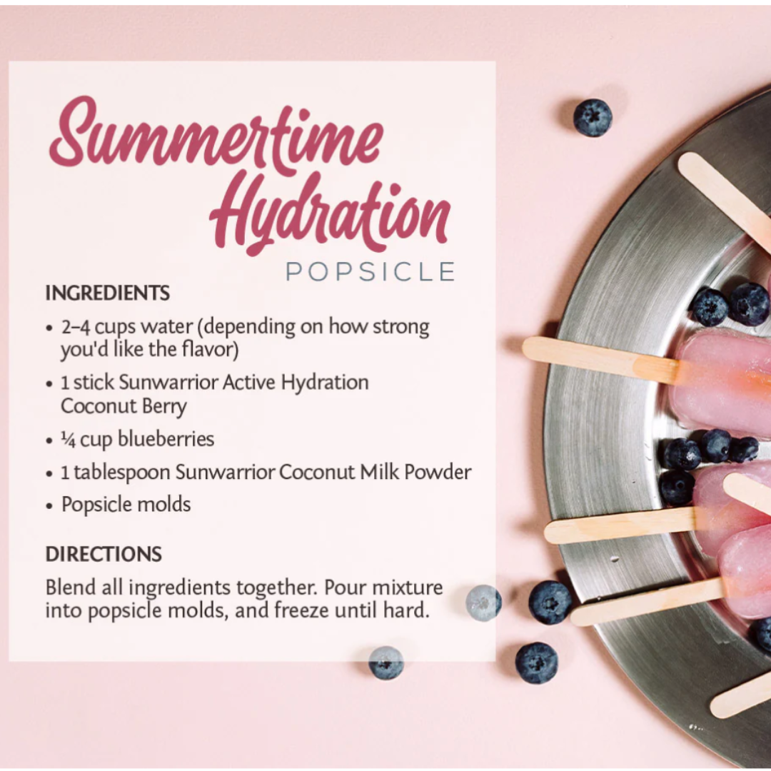 Sunwarrior - Wholesale Powdered Health Drink - Coconut Berry Active Hydration Sticks - 18 Sticks5