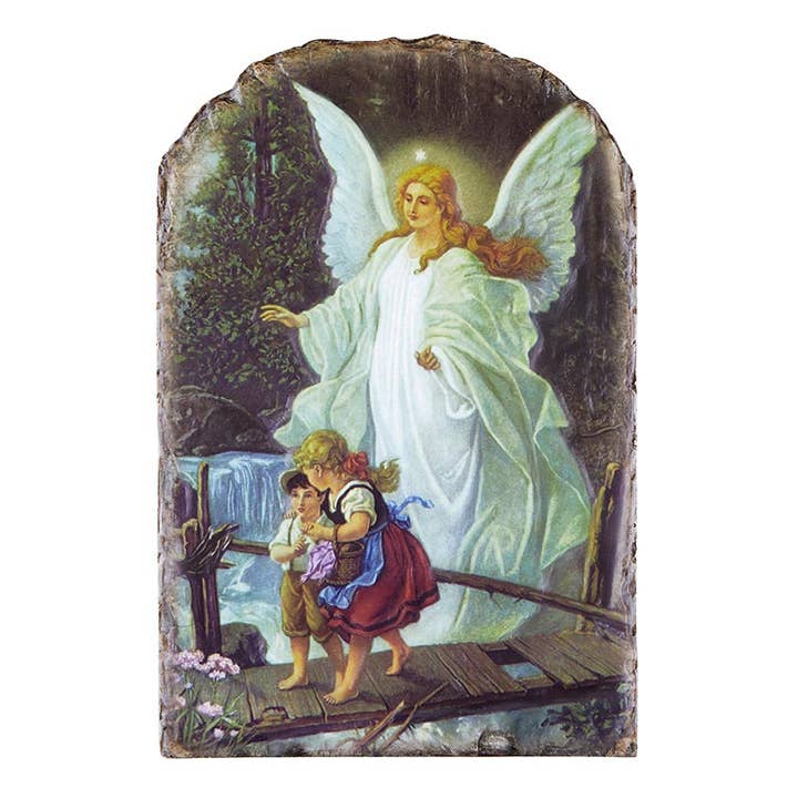 Ms 8.5" Grd Angl Arch Tile Plq for wholesale by Christian Brands Catholic
