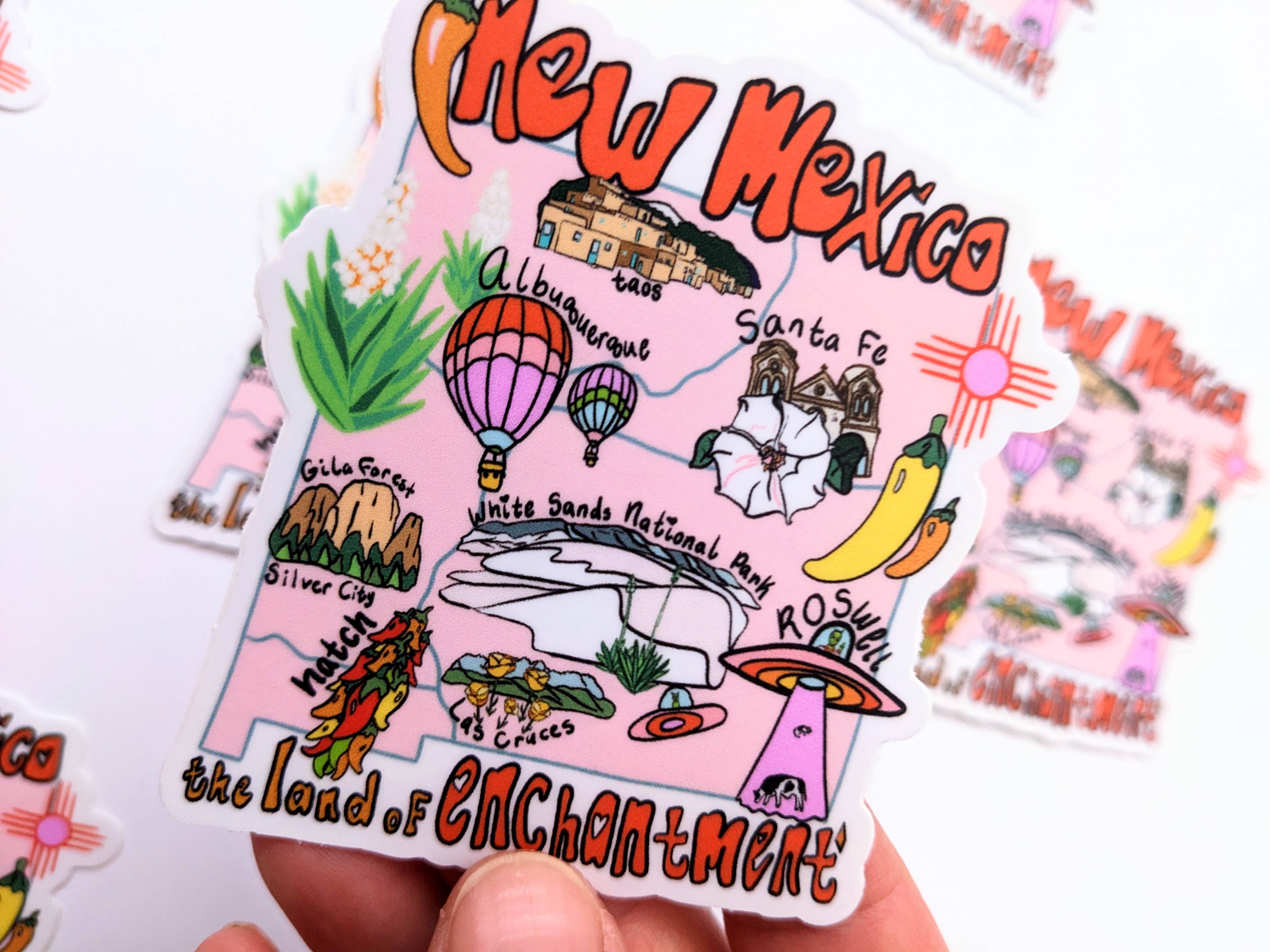 Mary Felker Art and Design - Wholesale Magneet - Magnetsouvenir uit New Mexico, souvenir uit Albuquerque6