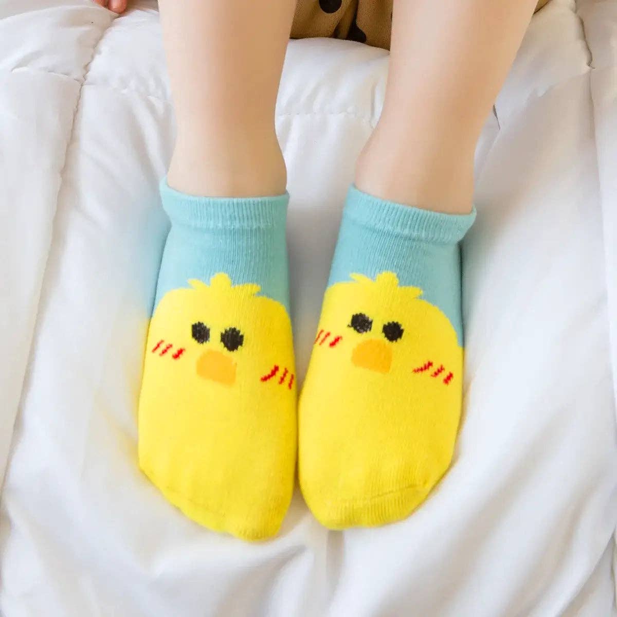 multicolorido Conjunto de 5 Meias Cabeças de Animais I Bebé e Criança para venda a revendedores na Faire2