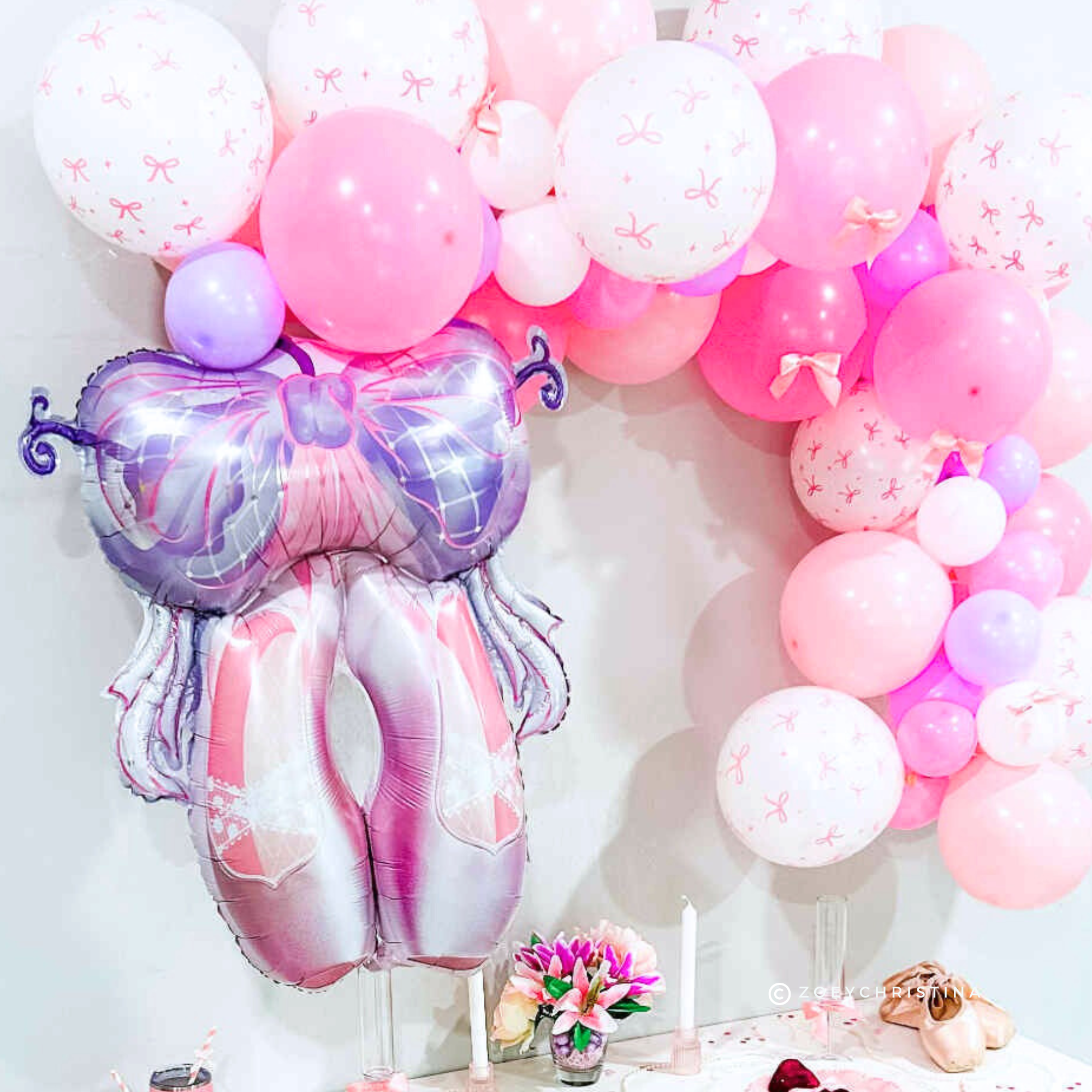 Zoey Christina - Vente Ballon - Ballon en aluminium chaussons de ballet – Danse, récital et ballerine2