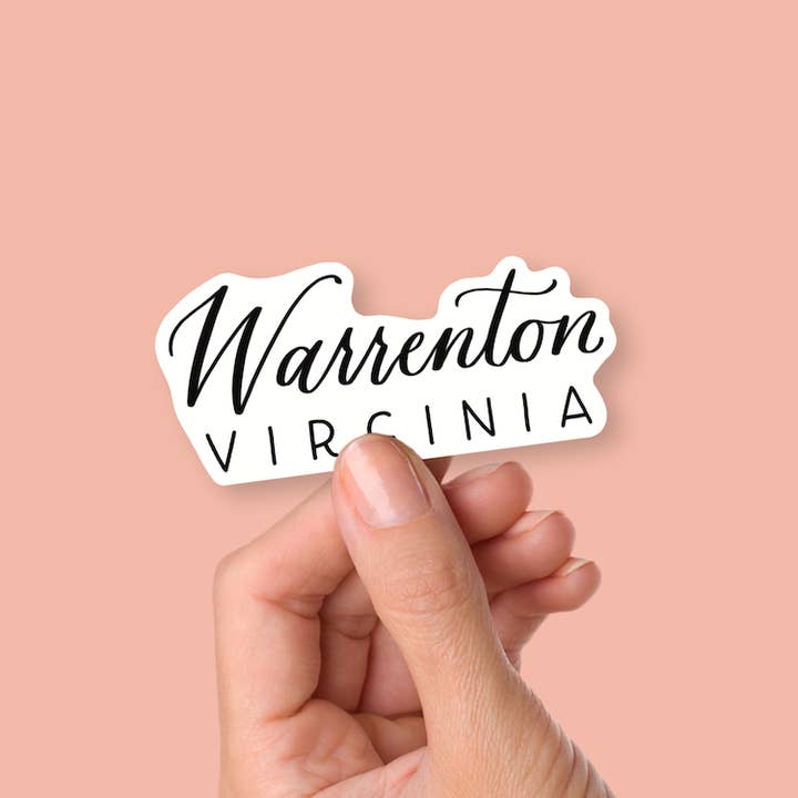 Warrenton Virginia Town Stickers | Virginia Sticker for wholesale by Shop Like You Live Here