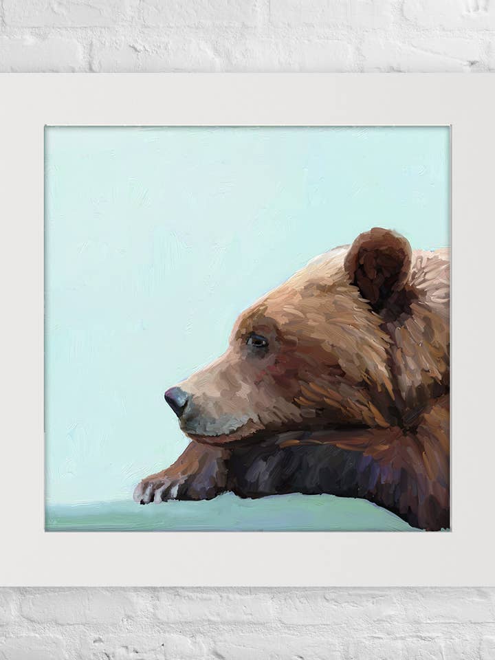 Bear Moment Happy Square™ for wholesale by Cathy Walters Art