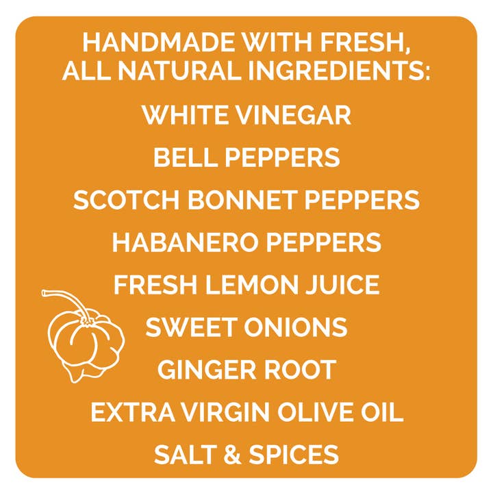 Queen Majesty Hot Sauce - Wholesale Hot Sauce - Scotch Bonnet & Ginger Hot Sauce - 5oz