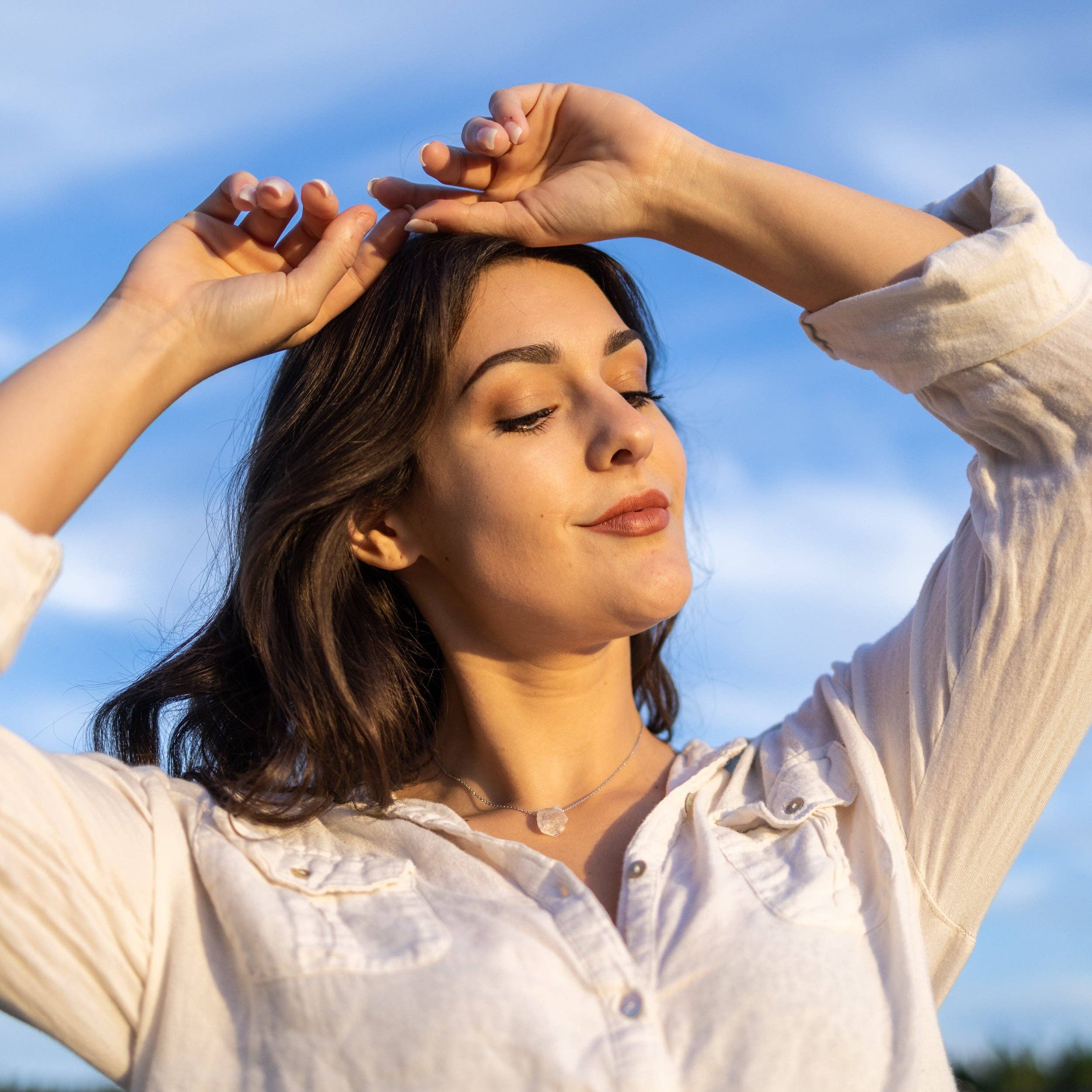 Soul Charms - Wholesale Pendant/Charm Necklace - Dainty Raw Crystal 14K Gold, Silver Birthstone Necklace12