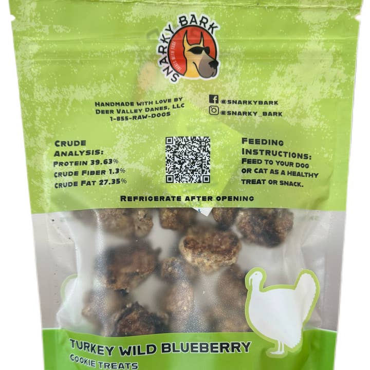 Snarky Bark - Wholesale Pet Treats - Dog - Snarky Bark Cookie Turkey Wild Blueberry1