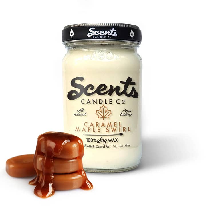 Scents Candle Co. Caramel Maple Swirl Soy Wax Candles for wholesale by Scents Candle Co