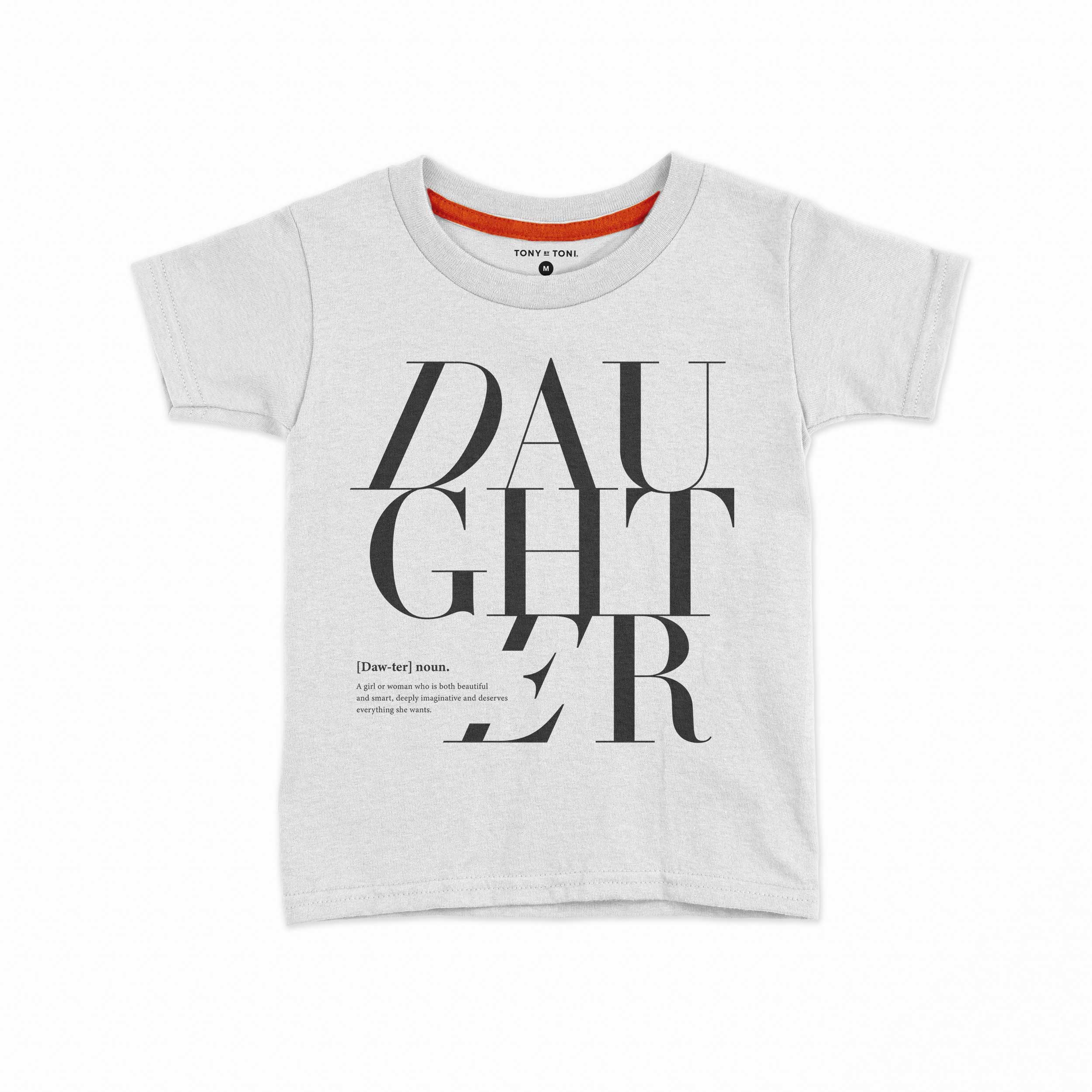 White Daughter Logo Remix T-shirt (Kids) for wholesale on Faire1