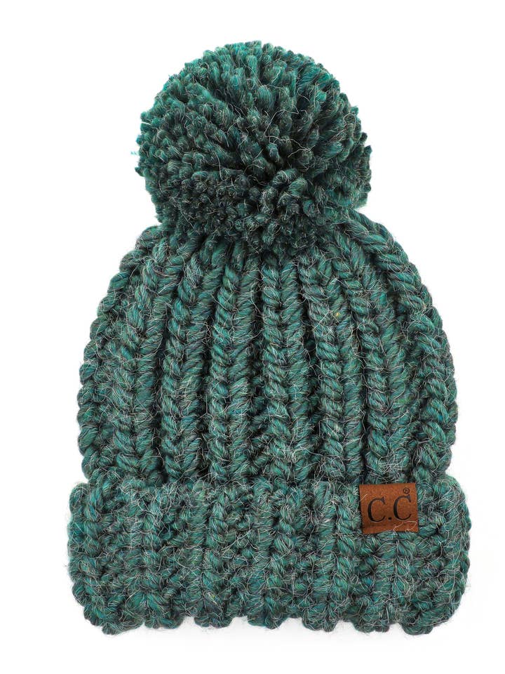 VENDA - Gorro de Malha "Chunky" C.C com Pom Pom de Lã por atacado de Accessorize Me
