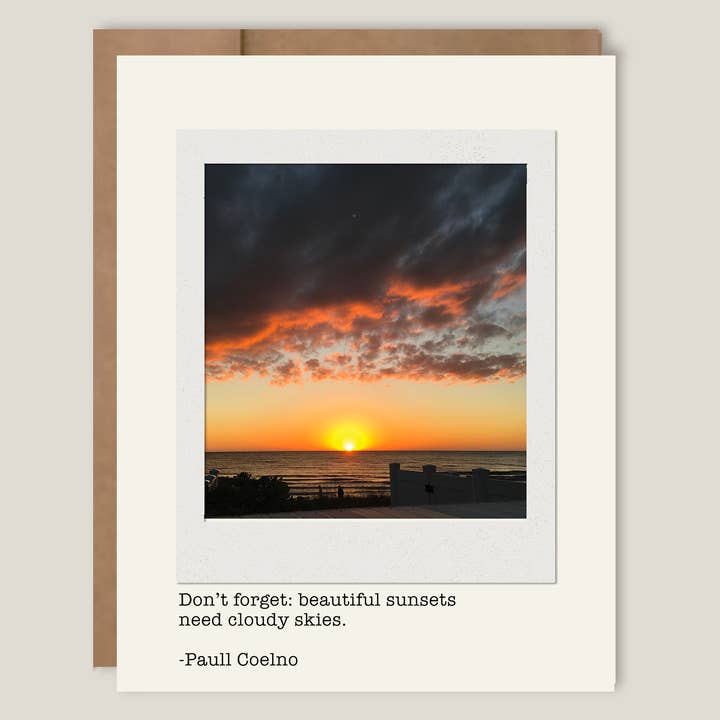 Support and Encourage - Cloudy Skies Thinking of You Card for wholesale by Heavenly Debbie