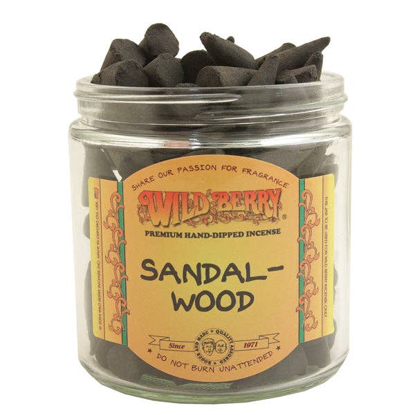 Wild Berry Incense Cones Sandalwood for wholesale by Dip and Glow