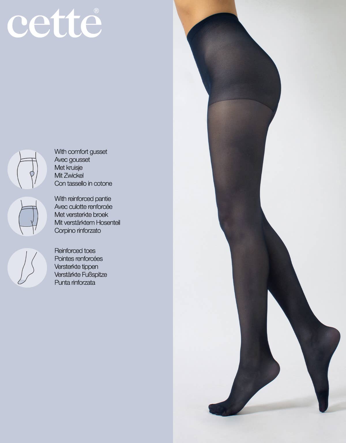 Cette – Collants - Mulher por atacado – Collants transparentes, LUCCA Collants transparentes 40 DEN, Tamanhos até 4XL11