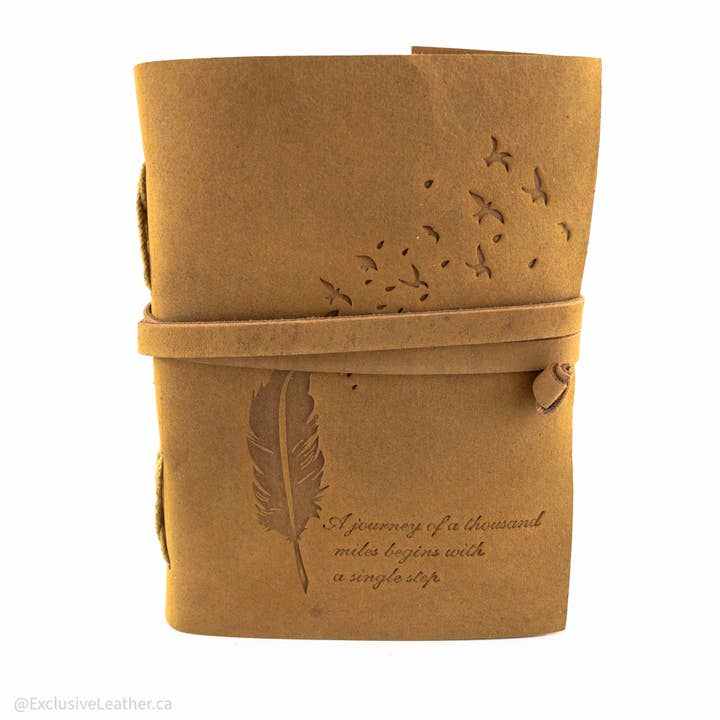 Exclusive Art Inc - Wholesale Journal/Diary - Leather Journal - A journey of a thousand miles3