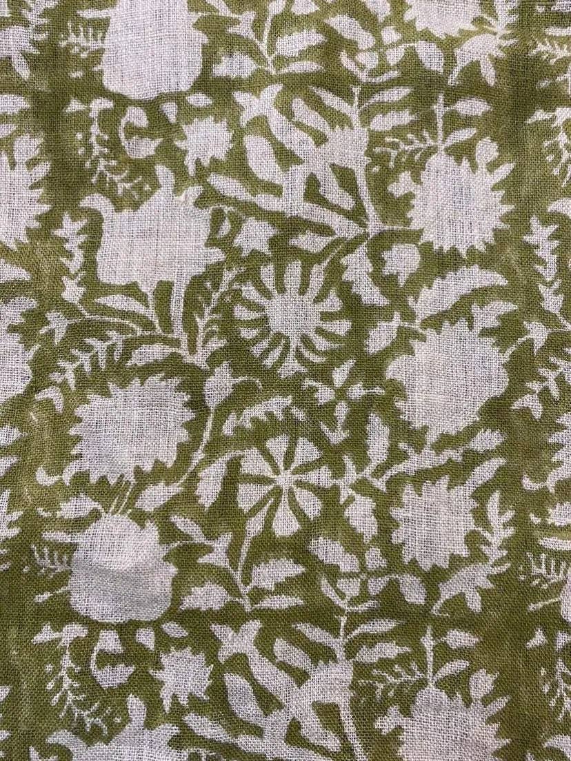 Thread To Form - Wholesale Fabric - Bradley Hand Block Printed Linen Upholstery Fabric1