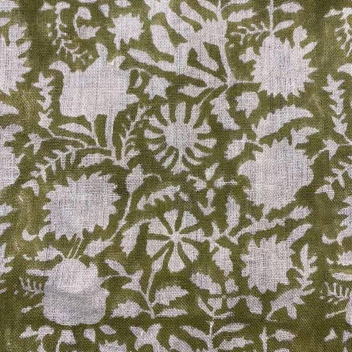 Thread To Form - Wholesale Fabric - Bradley Hand Block Printed Linen Upholstery Fabric1