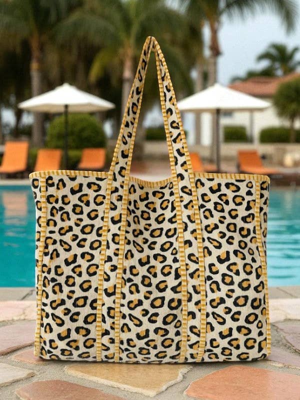 Den vilda gepardmönstrade tygväskan för wholesale av Nash Grey