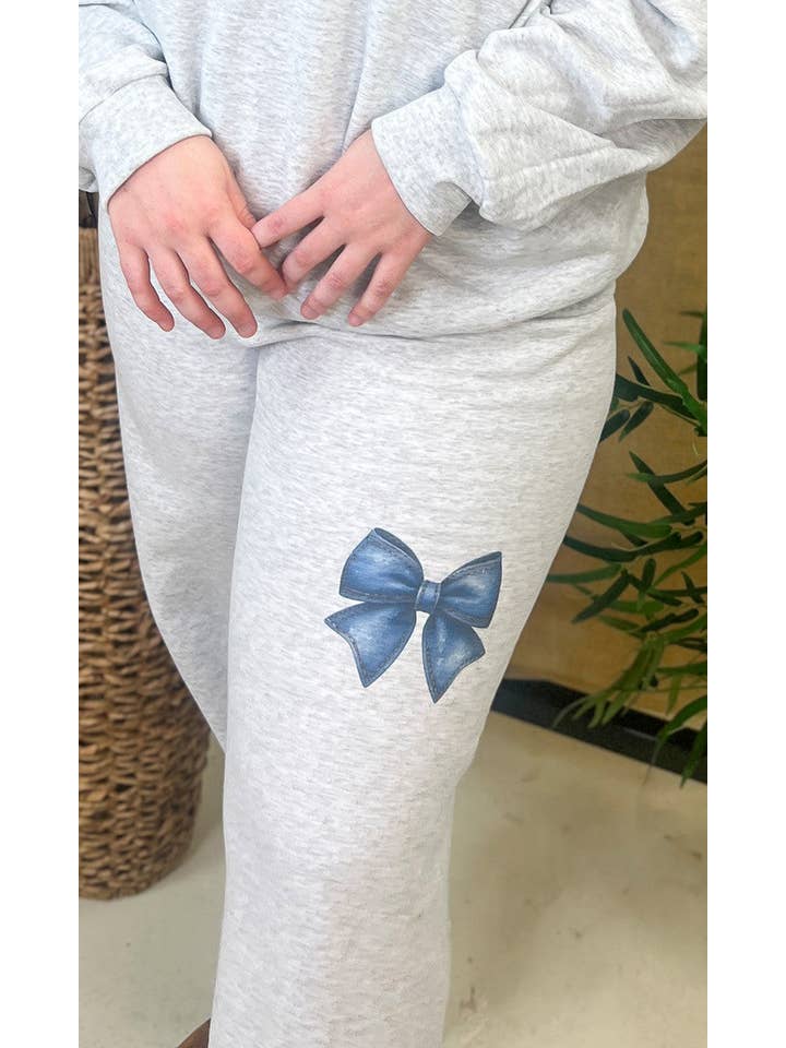 Sugar Stitch - Wholesale Lounge Sweatpants/Joggers - Women's - Big On Bows Graphic Sweatpants7