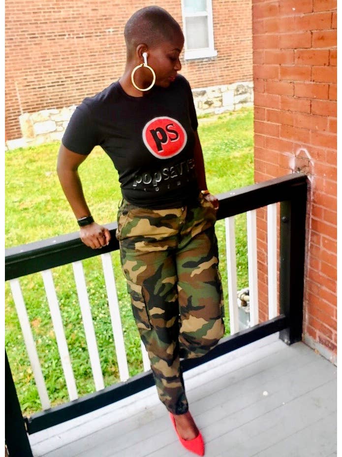 Pop Savvee Clothing - Wholesale Screen printed t-shirt – Men′s - Short Sleeve Crewneck T-Shirt - Red “Pop Savvee" Logo1