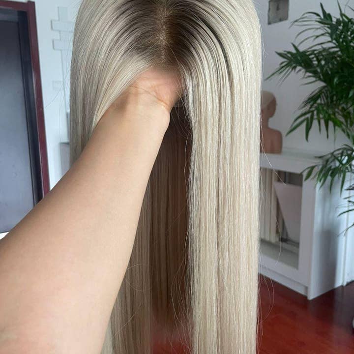 Gaurash Beauty Supply Inc. - Wholesale Hair extensions - Platinum Blonde Lace Front Wig: 100% Raw Human Hair1