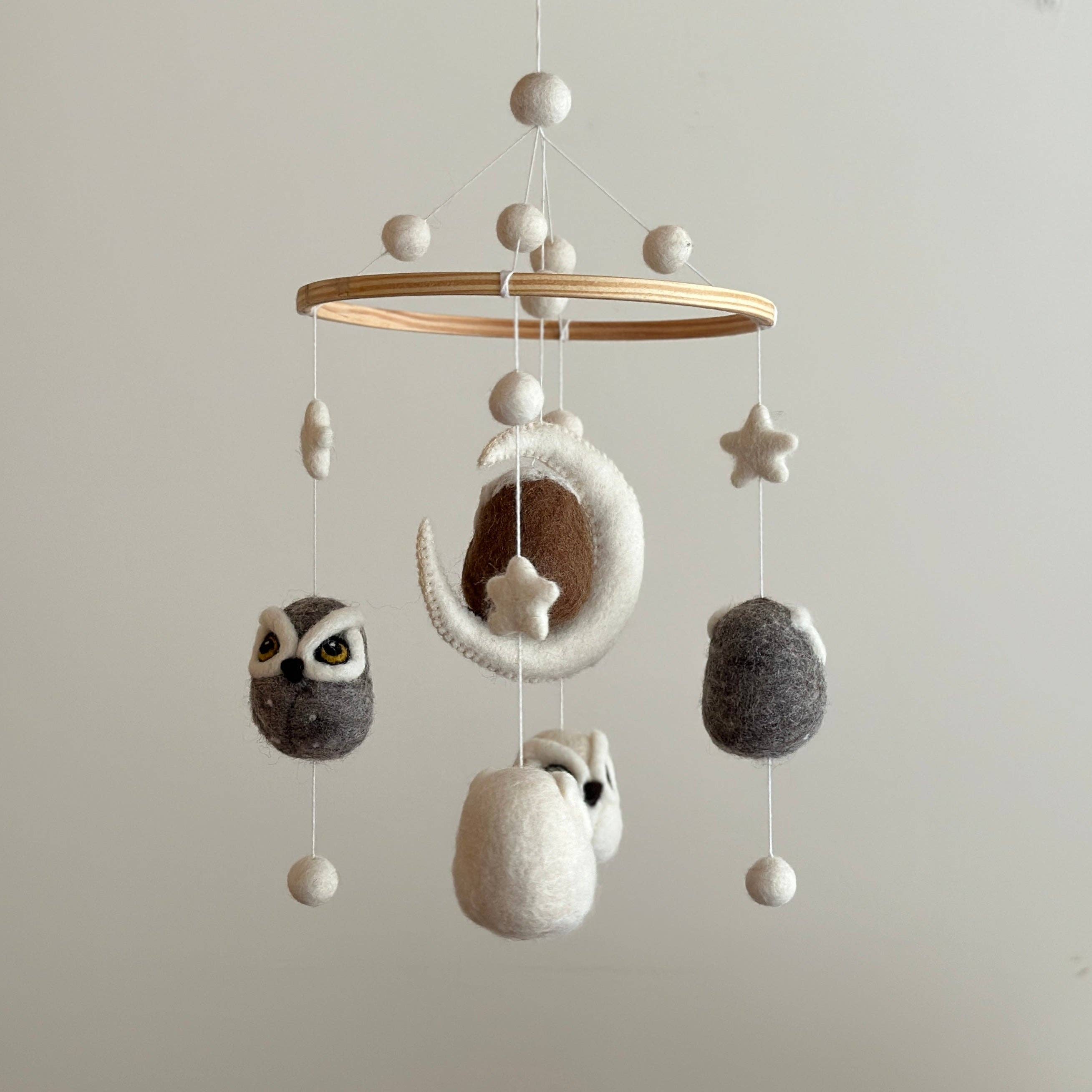 Ganapati – Engroshandel Babymobil – Ugle uro i uldfiltet til baby3