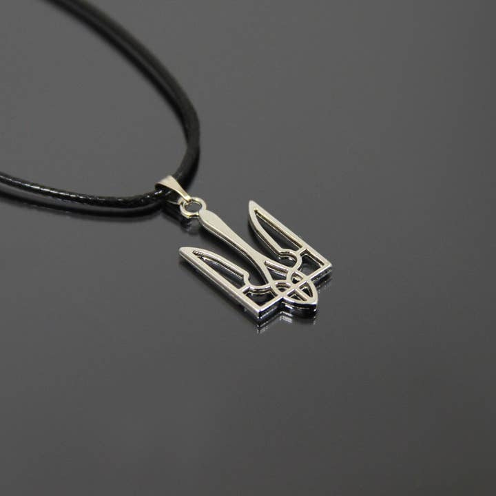 SomeBijoux4You - Wholesale Pendant/Charm Necklace - Ukrainian Emblem Necklace, Silver Ukraine Tryzub Jewellery1