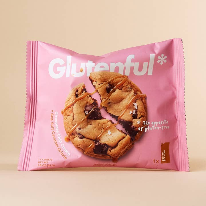 Glutenful - Wholesale Cookie - Chocolate Chip Cookie with Drizzle Packet0