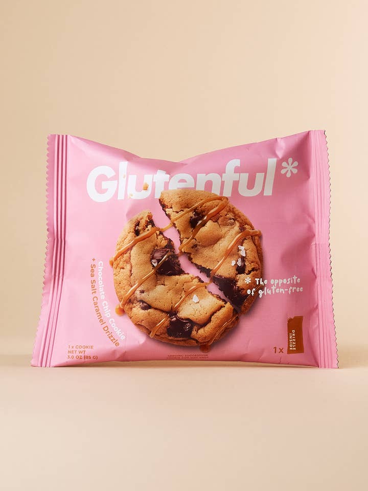Chocolate Chip Cookie with Drizzle Packet for wholesale by Glutenful