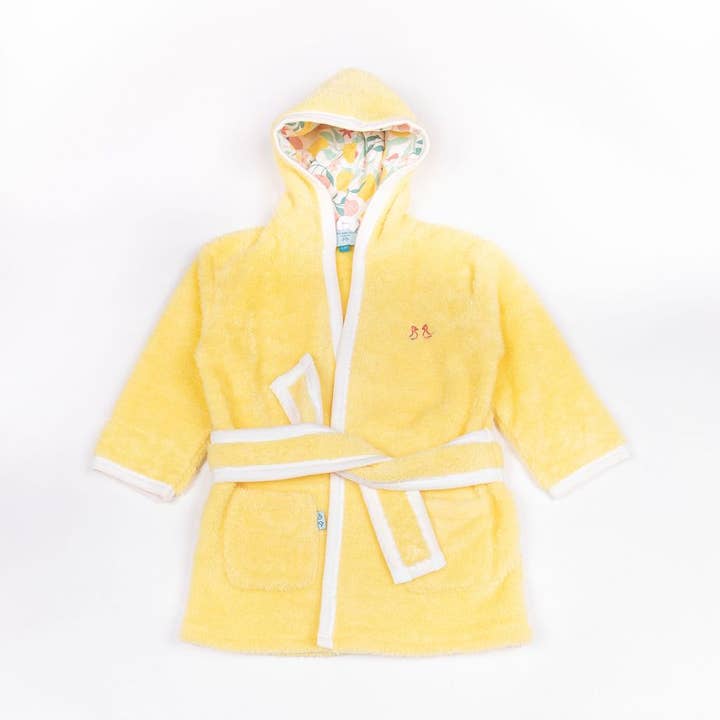 Lemon Grove gula flickor Fleece morgonrock för wholesale av Luca and Rosa