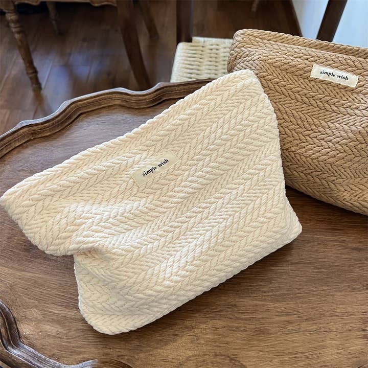 Dipped Shop - Wholesale Makeup/Cosmetic Bag - Solid Color Portable Makeup Bag DP25C5982