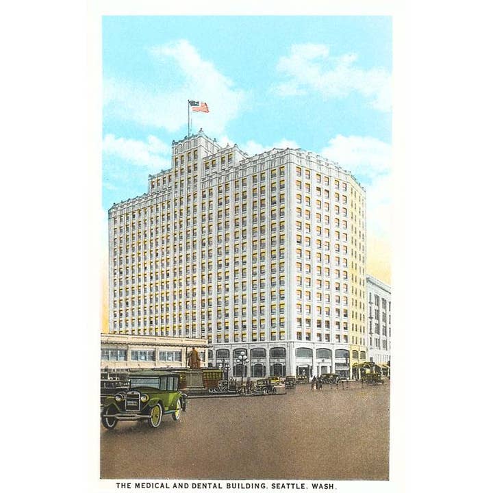 Found Image Press - Wholesale Magnet - Magnet WA-487 Medical and Dental Building, Seattle