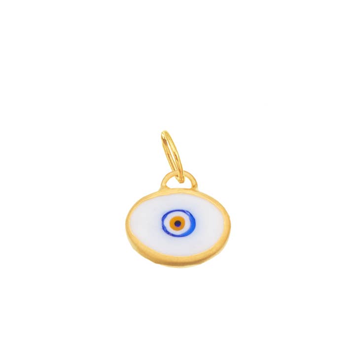 Juju Supply Co. - Wholesale Pendant/Charm Necklace - Lilac Protection JuJu Eye in 24K Gold22