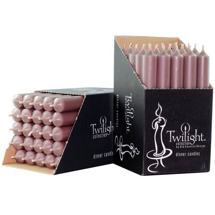 Twilight Collection - Wholesale Tapered Candle/Candlestick - Taupe 10" Dinner Candles | 25 Pack