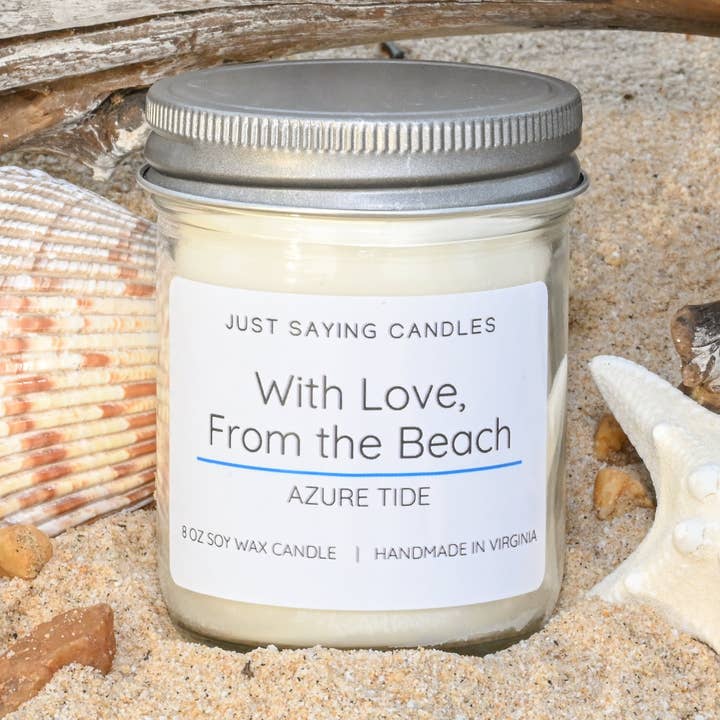 With Love, From the Beach for wholesale by Just Saying Candles