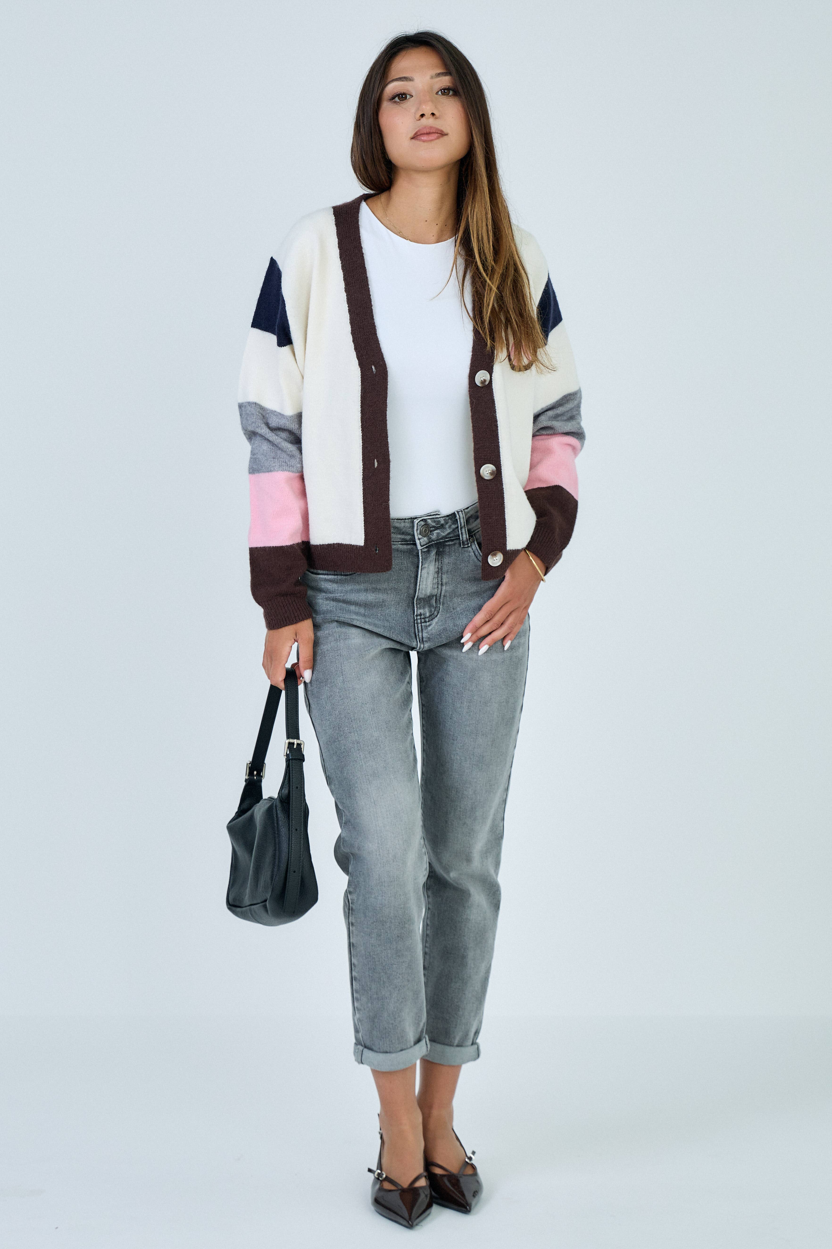 ANA & LUCY - Wholesale Jeans - Women's - MOM-FIT “Jeanne” WOMEN'S JEANS - Washed0