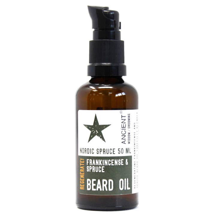50ml Beard Oil - Nordic Spruce - Regenerate! for wholesale by Ancient Wisdom