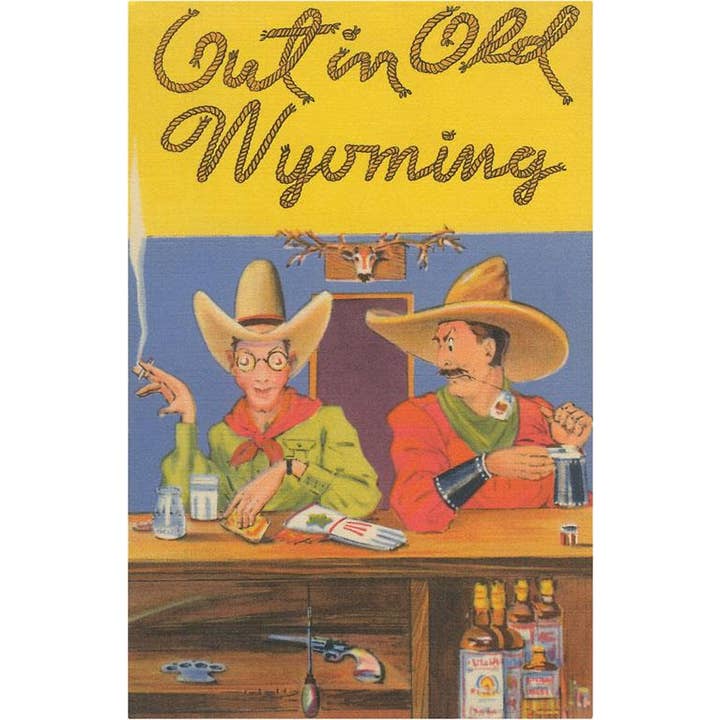 Postkort WY-92 Ude i Gamle Wyoming for engroshandel hos Found Image Press