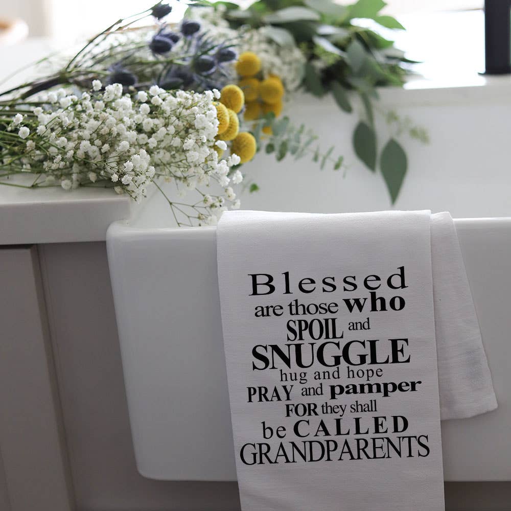 Wildwood Landing - Wholesale Tea Towel - BLESSED GRANDPARENTS - TEA TOWEL1