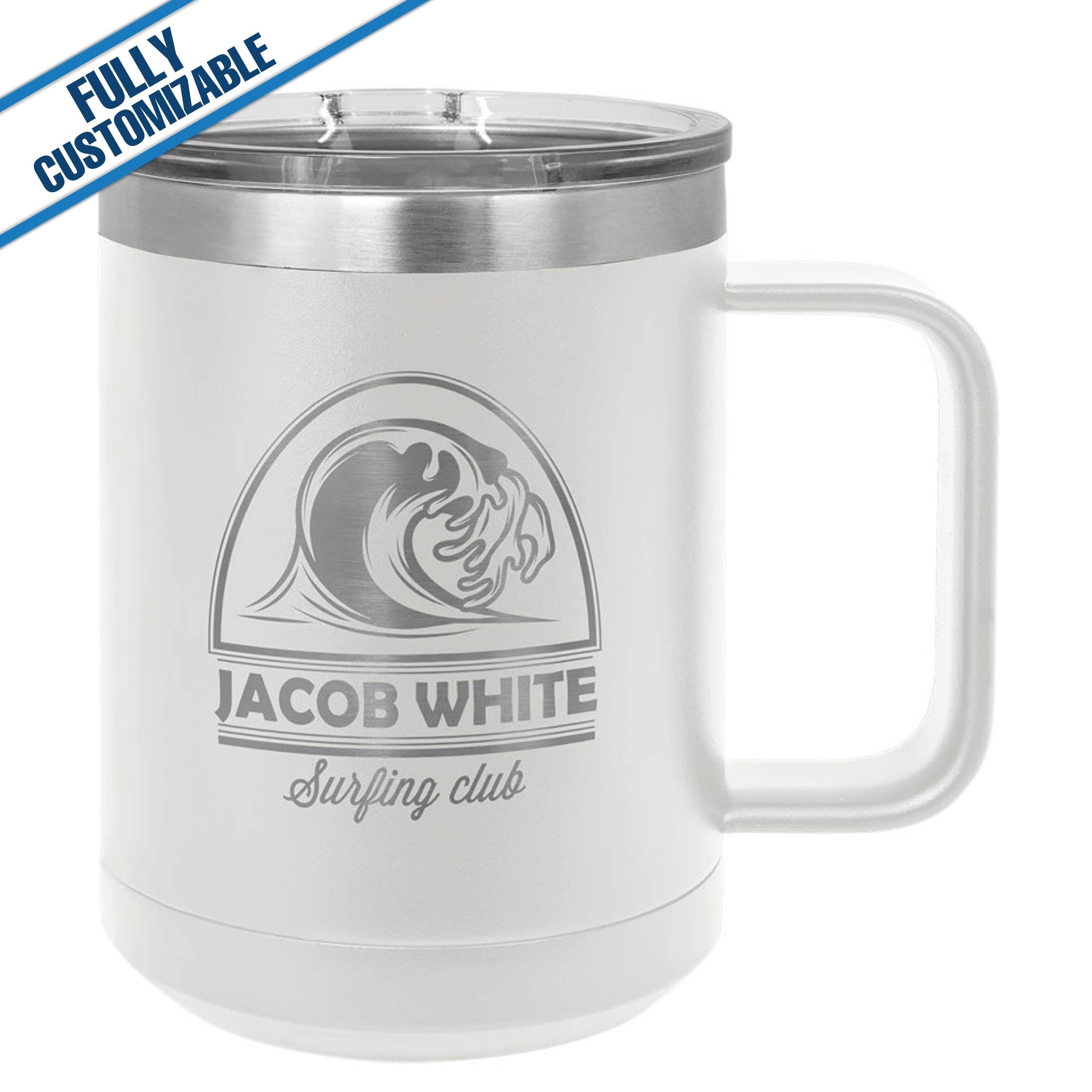 GiftWorksPlus - Vente Gourde/bouteille isotherme - 15 oz. Mug de voyage gravé entièrement personnalisable13