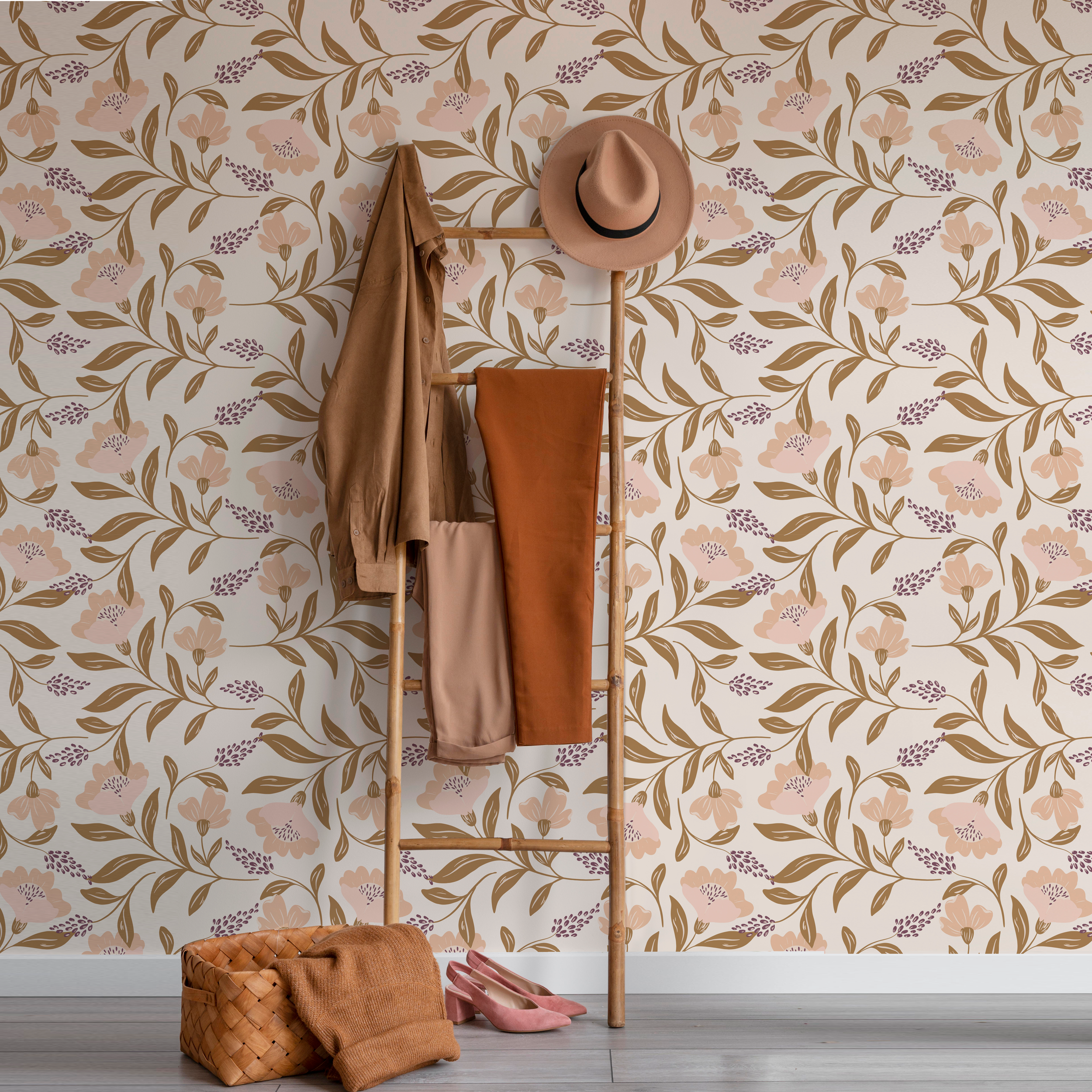 Everett Park - Wholesale Wallpaper - Floral Vines Wallpaper0