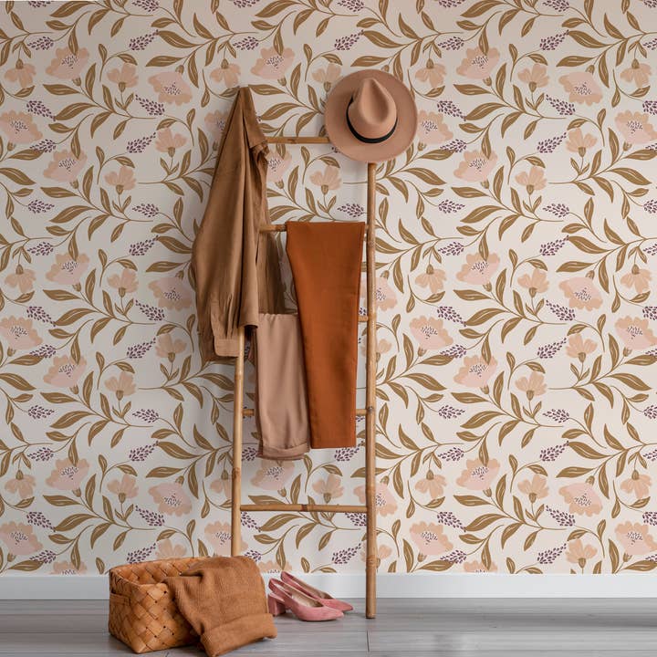 Everett Park - Wholesale Wallpaper - Floral Vines Wallpaper