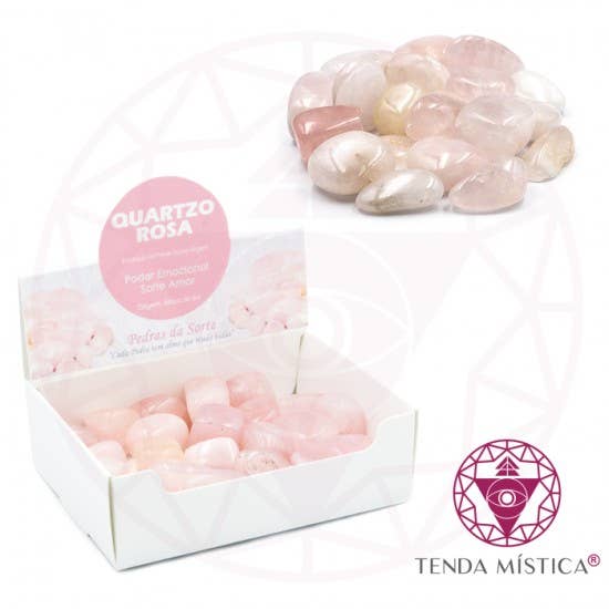 Tenda Mística - Wholesale Spiritual Stone/Crystal - 250Gr Rose Quartz Box0