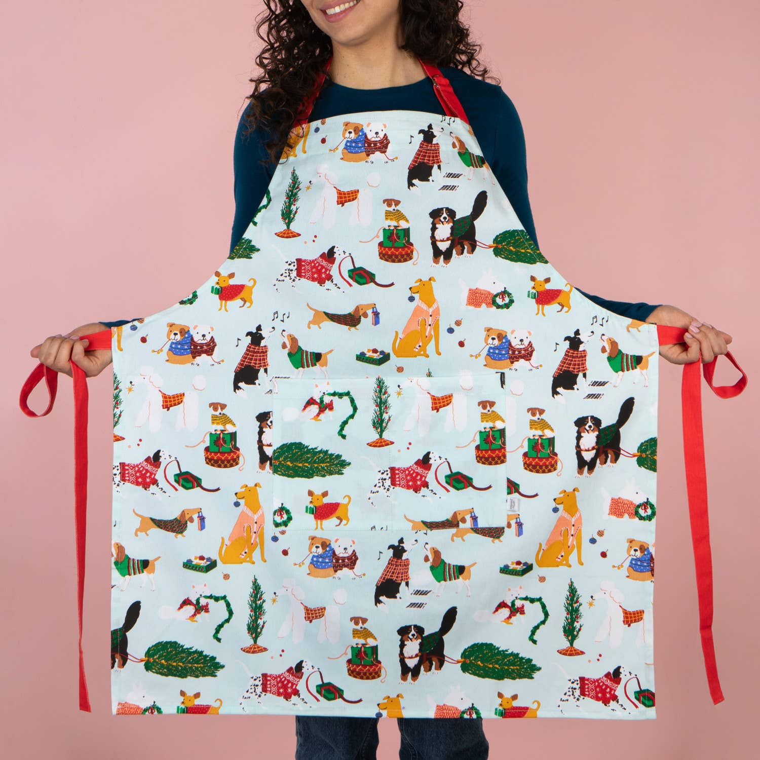Danica Jubilee - Wholesale Apron - Holiday Hounds Christmas Apron3