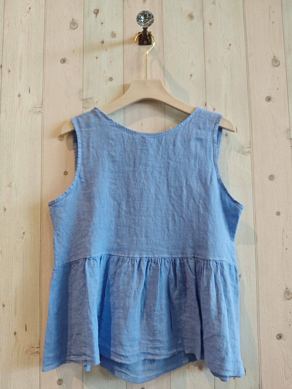 Linen & More - Venta al por mayor Blusa - Mujer - REF 18023 BLUSA LAZO ATRAS ABIERTO LINO 100%7