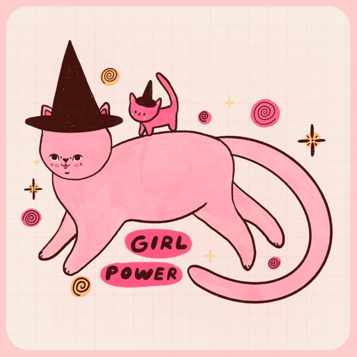 Girl Power Sticker for wholesale by Tender Ghost