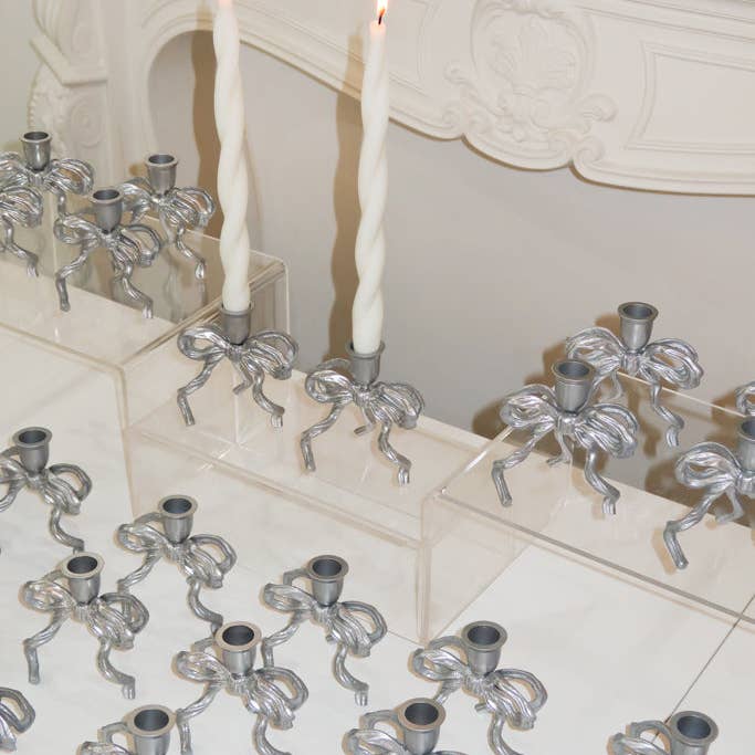 Love Ally - Vendita all'ingrosso Portacandele - Portacandela a forma di fiocco in ottone5