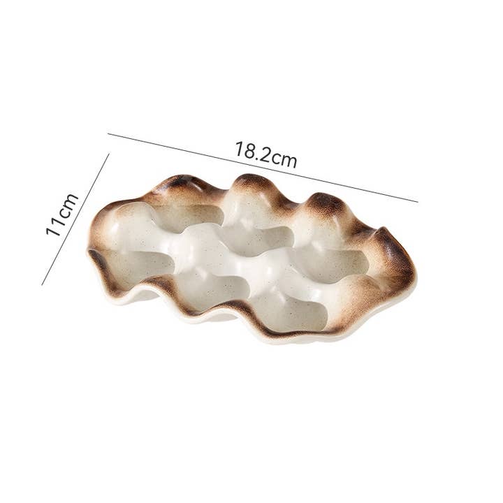 Homerely (We Cover All Import Duties) – Engroshandel Æggebæger/holder – Vintage keramisk æggebakke | Fler-rums sauce & eddike3