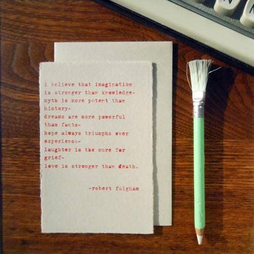 a. favorite design - Wholesale Sympathy Card - Fulghum Sympathy Quote1